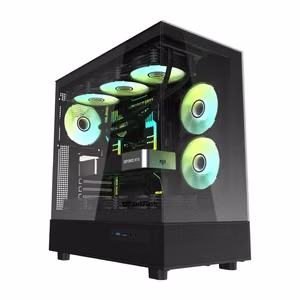 Darkflash DPX90 arvutikorpus (must) + 3 ventilaatorit