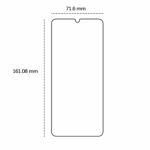 Karastatud klaas 2,5D jaoks Samsung Galaxy A05