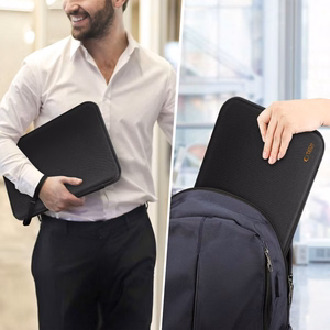 Tech-Protect Hardpouch jaoks 15-16 Laptops - must and oranž