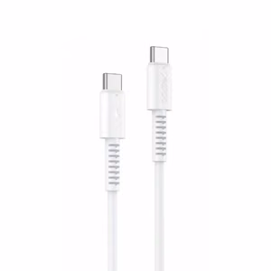 YESIDO CABLE CA154 PD 60W TYPE-C/TYPE-C 1M PVC 3A WHITE