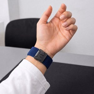 Tech-Protect Nylon Clasp rihm mudelile Samsung Galaxy Watch Ultra 47 mm – tumesinine