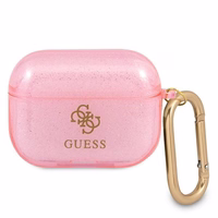 Guess GUAPUCG4GP AirPods Pro ümbris roosa/roosa Glitter Collection