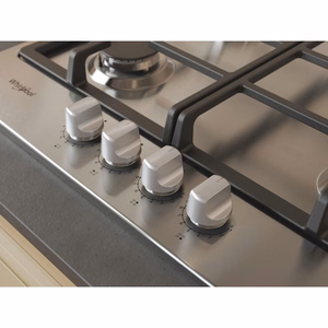 Whirlpool TGML 661 IX R sisseehitatud roostevabast terasest gaasipliit, 58 cm, 4 tsooni