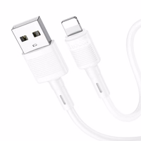 Kaabel USB A to Lightning Hoco 2,4A 1 m X83 valge