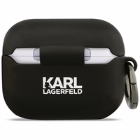 Karl Lagerfeld Silicone Karl Head 3D Ümbris jaoks AirPods Pro 3 - must