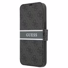Guess GUBKP13X4GDGR iPhone 13 Pro Max 6,7" sari/halli raamat 4G triibuline