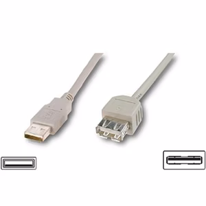 LogiLink CU0011 – USB 2.0 USB-A pikenduskaabel, isane–emane
