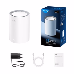 Cudy M3600 kaheribane Wi-Fi 7 Mesh süsteem valge 3 tk.