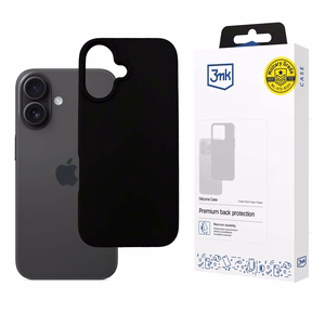 3mk Silicone Ümbris jaoks iPhone 16 Plus - must