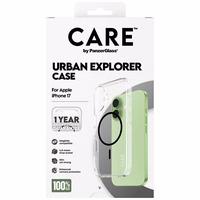 CARE by PanzerGlass Flagship Urban Explorer Ümbris w. Must MagSafe jaoks iPhone 17 - Läbipaistev