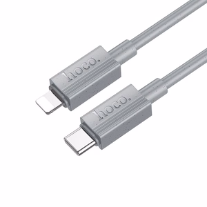Кабель USB C to Lightning Hoco PD 27W 1 м X107 серый