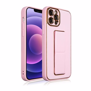 Чехол New Kickstand для iPhone 13 Pro Max с подставкой розовый
