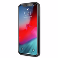 Mercedes hõbedaste tähtede mustriga ümbris iPhone 12 / iPhone 12 Pro jaoks - must