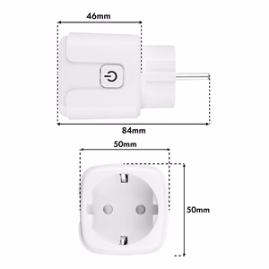 GreenBlue Remote-Controlled WiFi Outlet, Android/iOS/Alexa/Google Home, Timer, Wattmeter, Max 16A/3840W, GB735 W