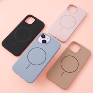 Силиконовый тонкий чехол Thin Mag для iPhone 17 6,3" тёмно-синий
