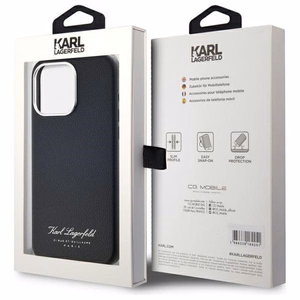 Karl Lagerfeld Hotel RSG Ümbris jaoks iPhone 15 Pro Max - must