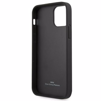 BMW Leather Curve perforeeritud ümbris iPhone 12 Pro Max'ile - must