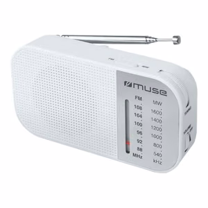 Muse M-025 RW – kaasaskantav raadio, valge