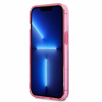 Karl Lagerfeld Gradient Ikonik Karl&Choupette ümbris iPhone 13 Pro / iPhone 13 jaoks - roosa