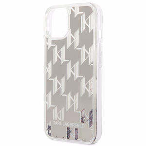 Karl Lagerfeld KLHCP14MLMNMS iPhone 14 Plus 6.7 "hardcase hõbedane / hõbedane Liquid Glitter Monogram