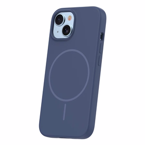 Silikoon Thin Mag ümbris for iPhone 13 6,1" tumesinine