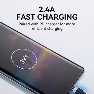 Wozinsky WNBAC2 кабель USB-A USB-C 2.4A 2м - чёрный