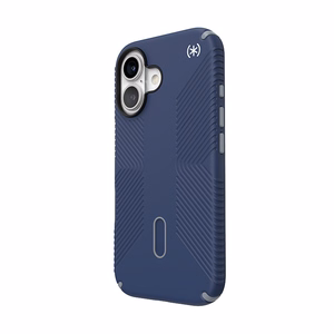 Speck Presidio2 Grip MagSafe'i ja ClickLocki toega ümbris iPhone 16-le, Coastal Blue/Dust Grey
