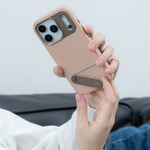 Moshi Kameleon MagSafe ümbris seadmele iPhone 17 Pro, tugijala funktsiooniga, Midnight Gray värvitoonis