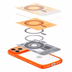 Spigen Ultra Hybrid MagSafe ümbris iPhone 18 Pro / 17 Pro jaoks, oranž