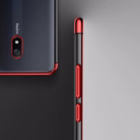 Selge värvi Case Gel TPU Electroplating raam Cover for Xiaomi Redmi 8A sinine