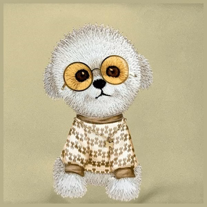 NIMMY crossbody GLASSES COOL DOG khaki