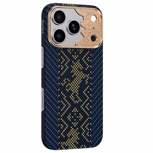 Sinine Benks Magnetic Armor Air Knight kevlari ja metallraamiga ümbris (C.K.FL.AP.GD.C072) mudelitele iPhone 18 Pro / iPhone 17 Pro