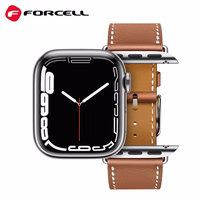 Strap to Apple Watch Forcell F-Design FA20 holes eco-friendly leather 42 / 44 / 45 / 49 mm brown