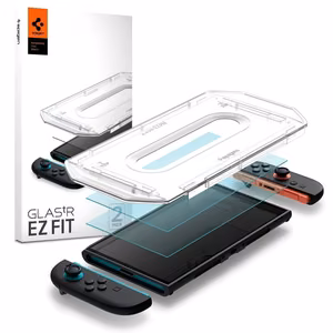 Spigen Glas.Tr ”EZ FIT” Karastatud klaas 2-pack jaoks Nintendo Switch 2 - Läbipaistev