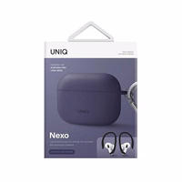 Uniq Nexo ümbris jaoks AirPods Pro 2 + ear hooks - lilla