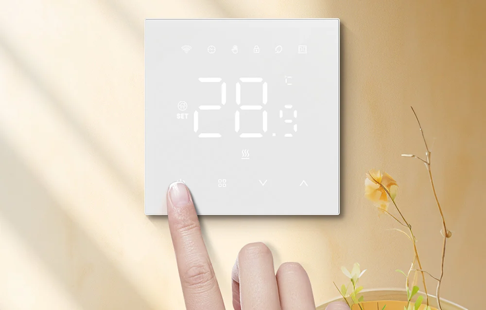 Умный термостат Avatto WT410-16A-W электрическое отопление 16A WiFi