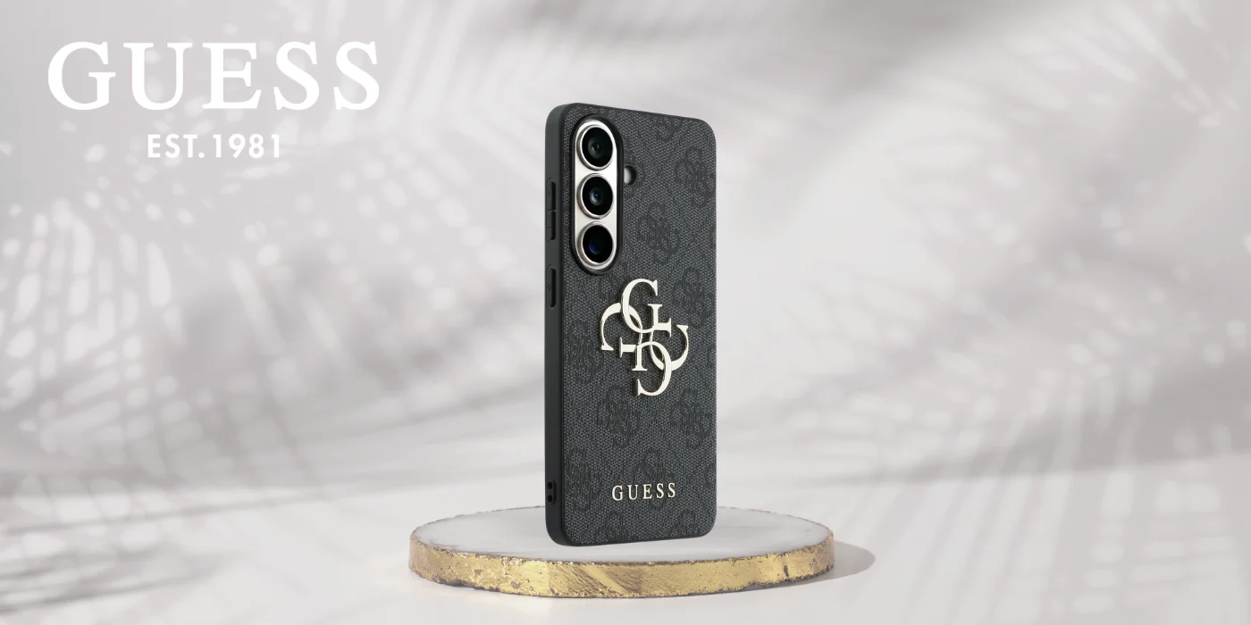 Guess 4G Big Metal Logo чехол для Samsung Galaxy S26 чёрный