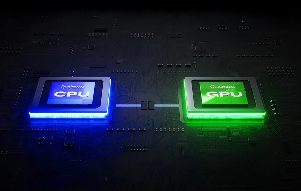 Qualcomm CPU ja GPU kiibid emaplaadil