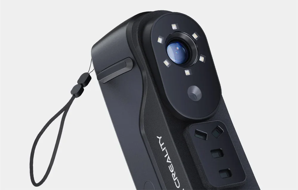Creality 3D scanner pea lähivaade kaamera ja LED-tuledega