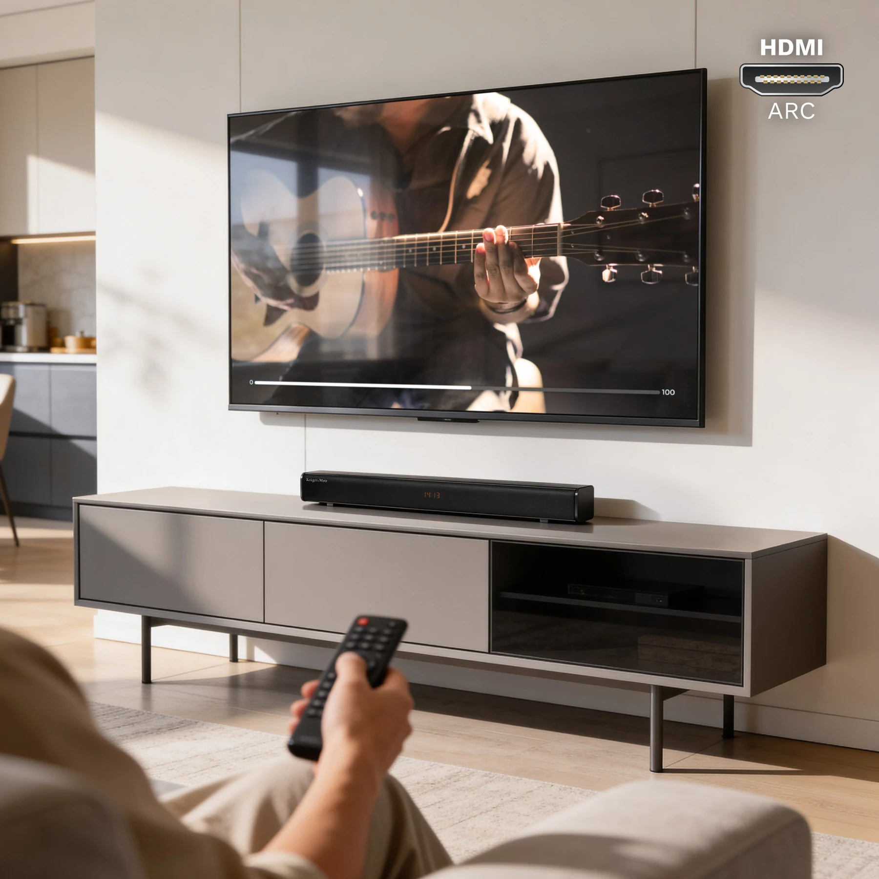 Krüger&Matz Universe 2.1 heliriba HDMI ARC ühendusega