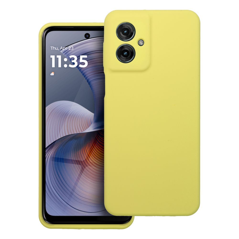 Ümbris Silikoon 2mm jaoks MOTOROLA G55 5G lemon