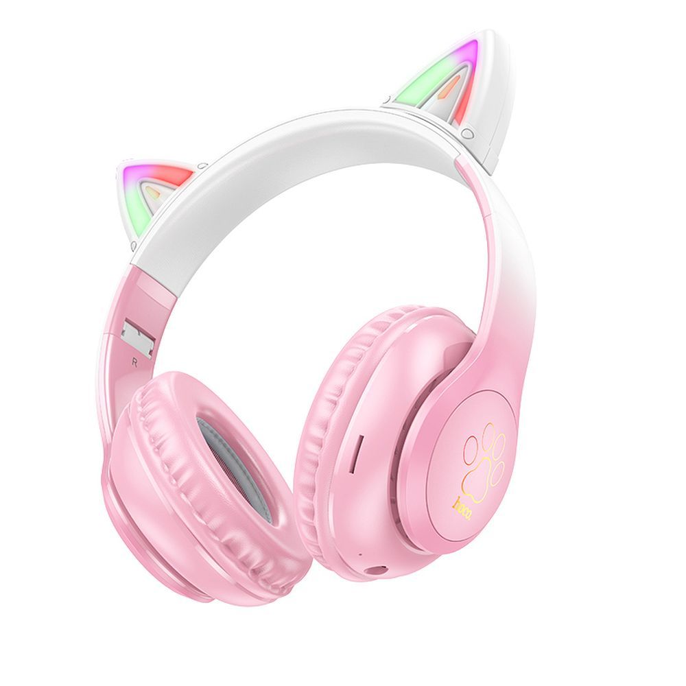 HOCO juhtmevaba bluetooth kõrvaklapid W42 Cat Ear cherry blossom