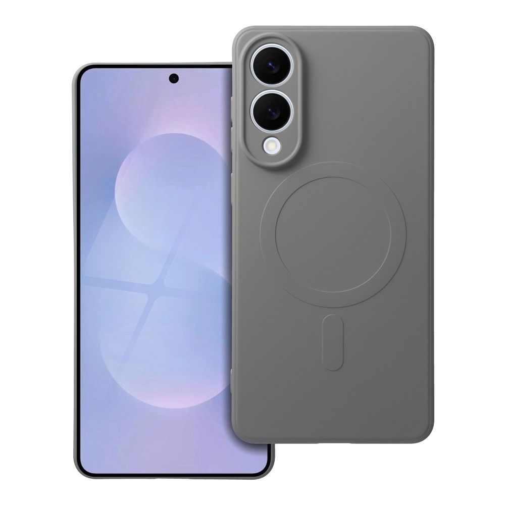 SILICONE MAG ÜMBRIS compatible with MagSafe jaoks SAMSUNG S25 Edge hall titatnium