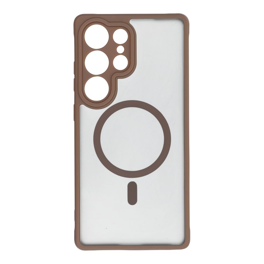 FULL MATTE MAG COVER Ümbris compatible with MagSafe jaoks SAMSUNG S25 Plus brown