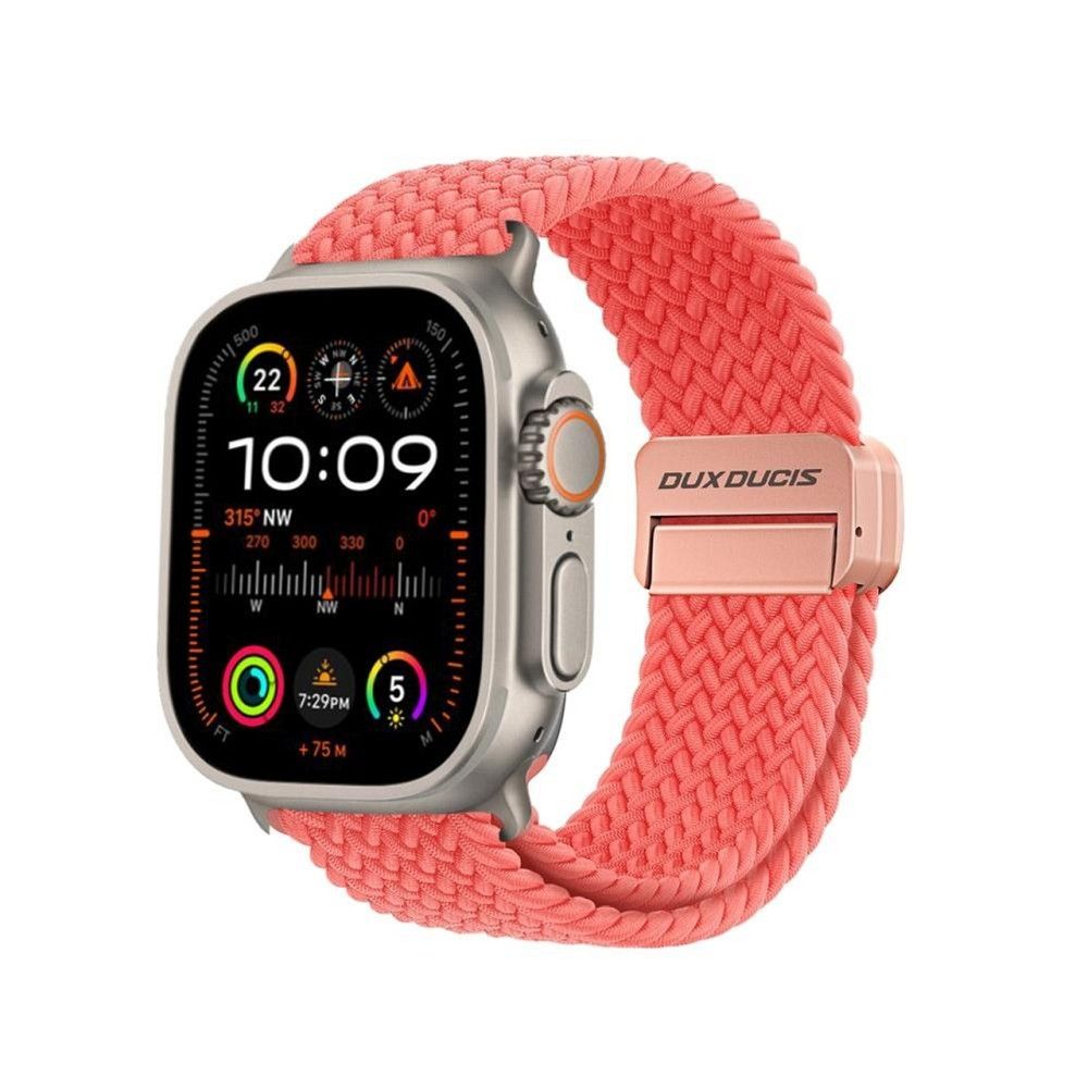 DUX DUCIS strap MIXTURE PRO stretchable braided jaoks Apple Watch 38 / 40 / 41 mm guava