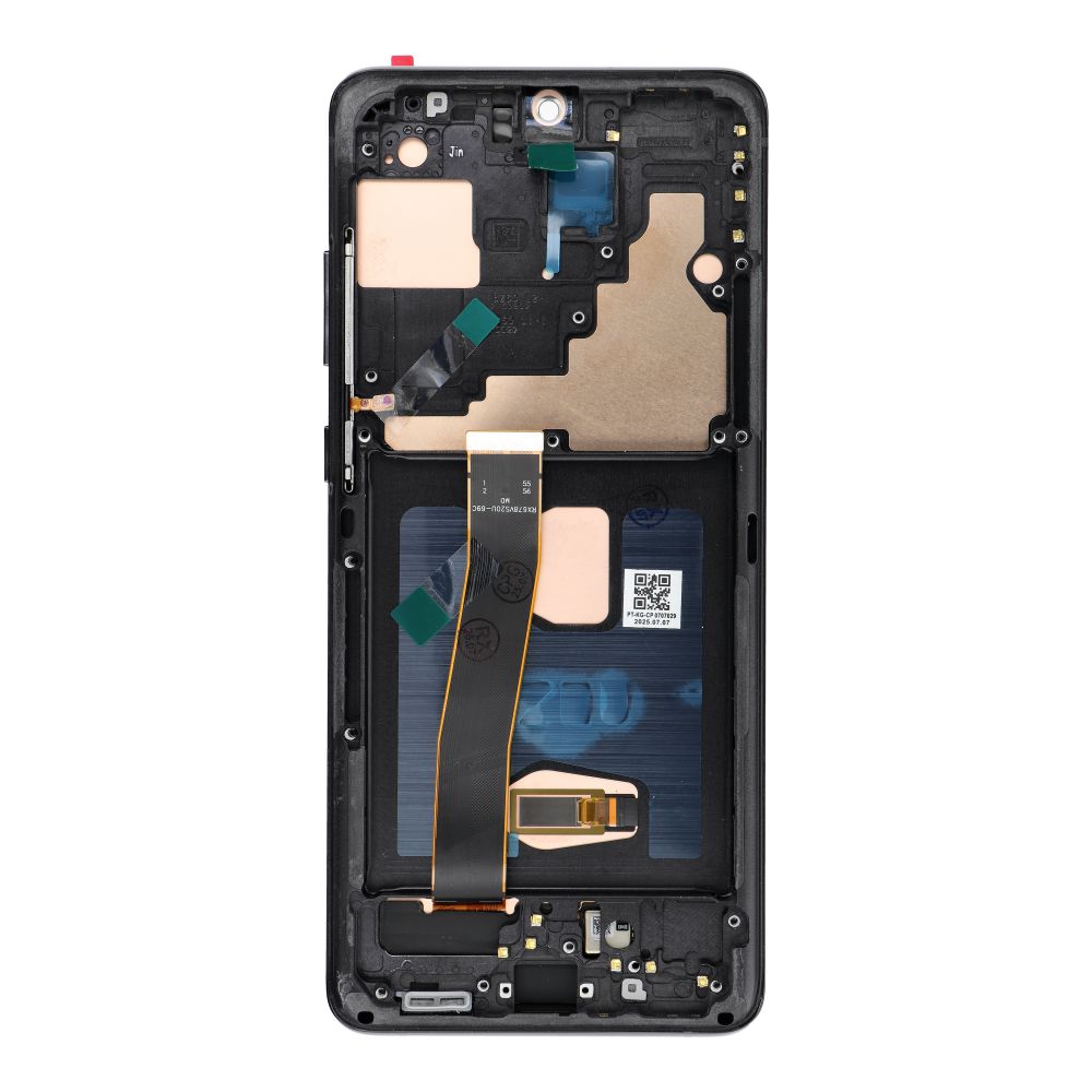 LCD Display jaoks SAMSUNG S20 Ultra must SOFT OLED with frame