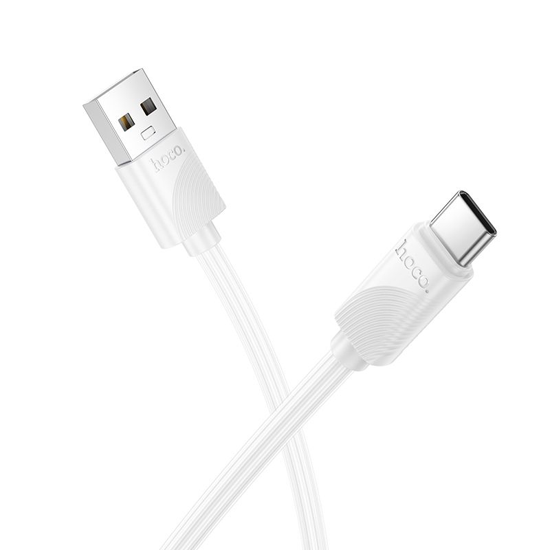 Kaabel USB A to USB C Hoco 3A 1 m X114 valge