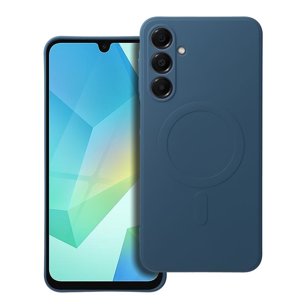 SILICONE MAG ÜMBRIS compatible with MagSafe jaoks SAMSUNG A16 5G / A16 4G sinine