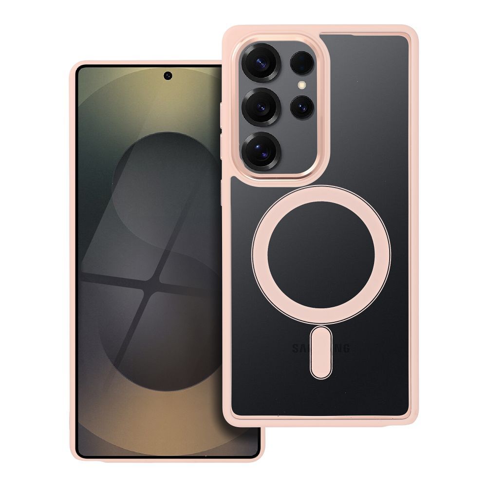 COLOR EDGE MAG COVER Ümbris compatible with MagSafe jaoks SAMSUNG S25 ULTRA roosa