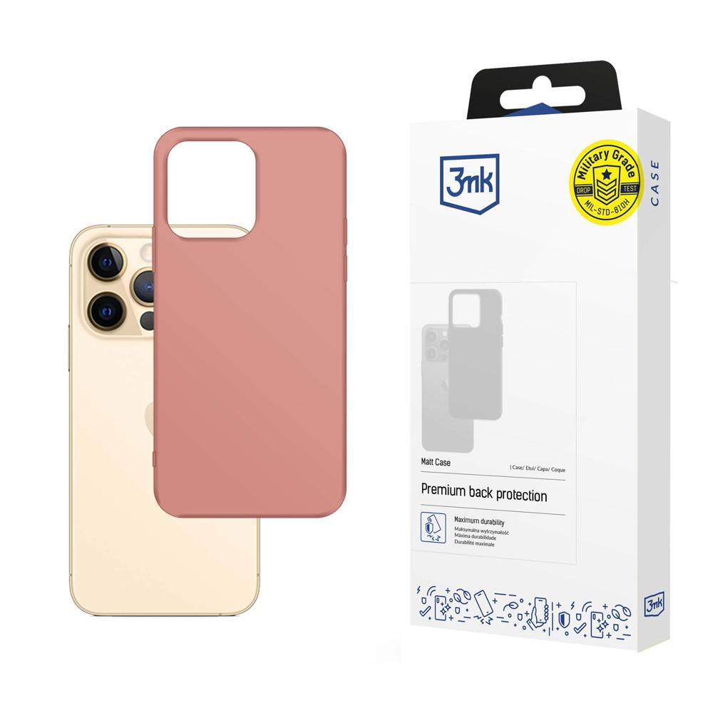 Kaaned iPhone 13 Pro Max'ile 3mk Matt Case sarjast - roosa